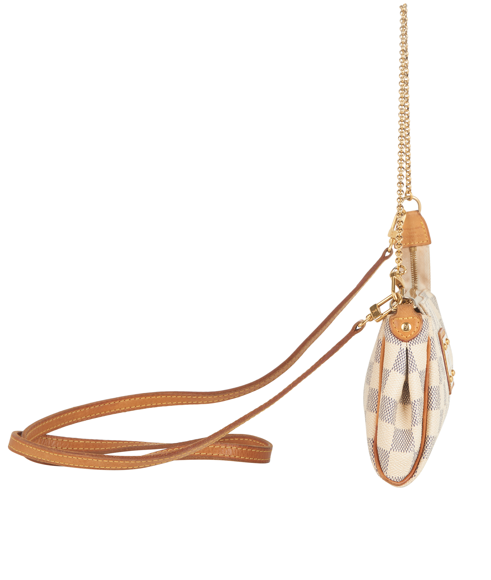 Eva Clutch, &pound;420, Handbags, White, Canvas, Side view